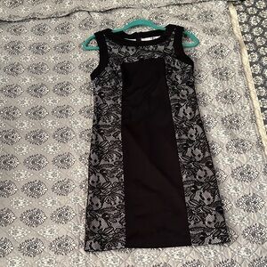 SD Collection Black Lace-Accent Sleeveless Dress - Women